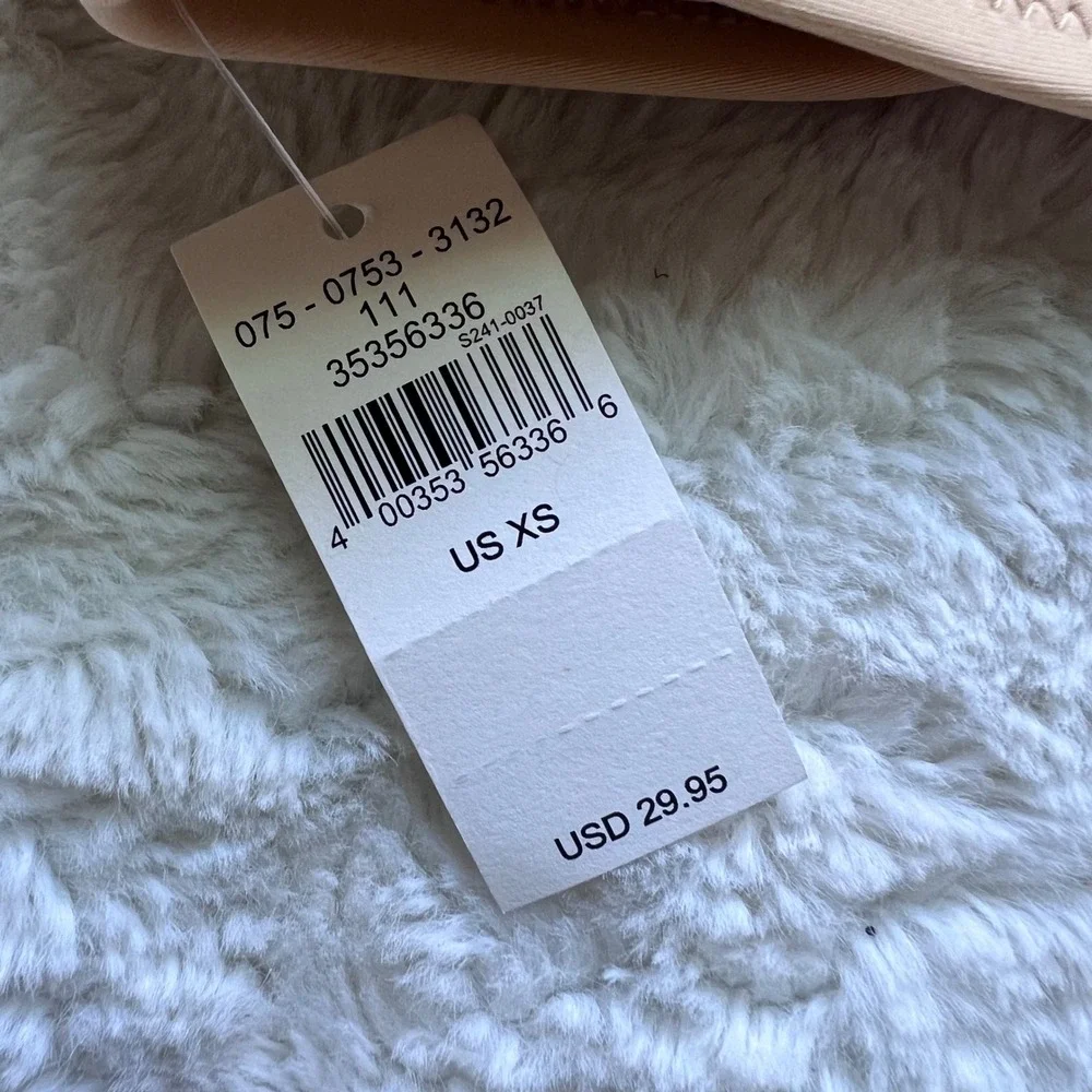 Aerie Scoop Bikini Top Tan Neutral Wide Strap Swimwear 0753-3132 Size XS NEW